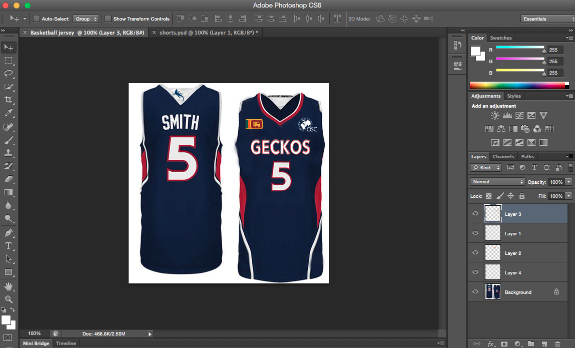 how to design basketball jersey in photoshop